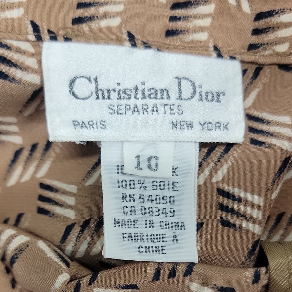 Dior Beige Patterned A-Line Skirt - Picture 2 of 16